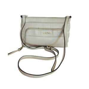 Calvin Klien White leather crossbody bag